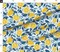 Citrus Mediterranean Summer Lemon Kitchen Fruit Distressed Faux Tile Texture Garden Trees Spring Italy Modern Farmhouse Classic Traditional Custom Printed Fabric by Spoonflower Various Fabrics by the Yard or Fat Quarter